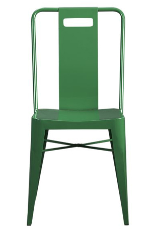 Crate Barrel's metal chair is in the perfect shade of spring green